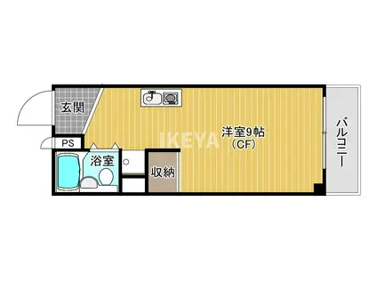 メゾン・ド・ゴトウ(ワンルーム/7階)の間取り写真