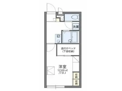 レオパレスナンキハイムI(1K/1階)の間取り写真