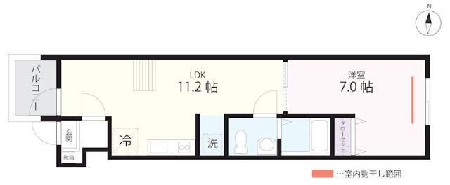 QUIET CRAB HOUSE TOGETHER瀬谷(1LDK/3階)の間取り写真