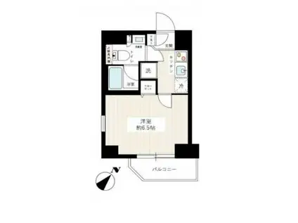 ヴェルト墨田ノース(1K/2階)の間取り写真