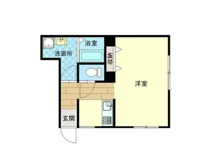 TIKマンション(ワンルーム/1階)の間取り写真