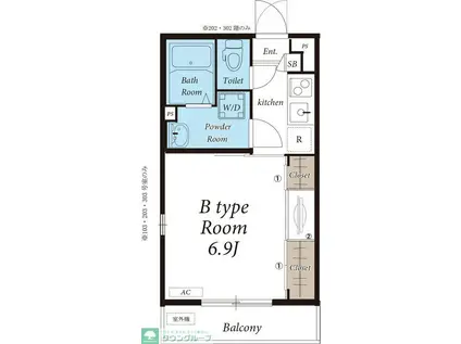 T・MハウスII(2LDK/2階)の間取り写真