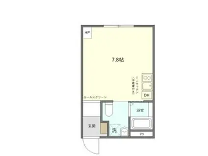 エンシス ウエノサクラギ(ワンルーム/3階)の間取り写真