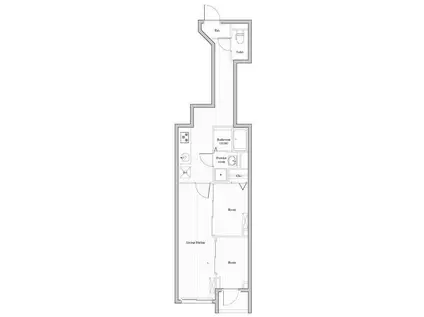 CREATIF南品川(3K/1階)の間取り写真