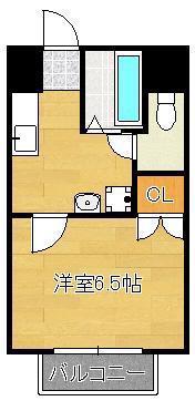 STY-1マンション(1K/2階)の間取り写真