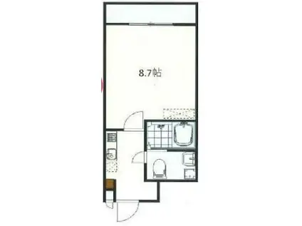 ビーナスコート2(1K/3階)の間取り写真