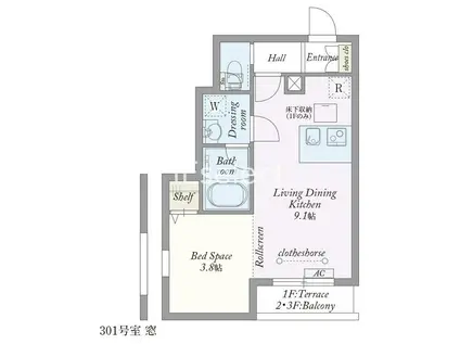 MYSTYLE VINTAGE成田(1LDK/3階)の間取り写真