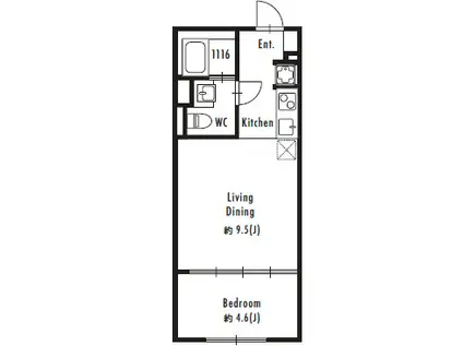 GRANPASEO駒場東大前(1LDK/B1階)の間取り写真