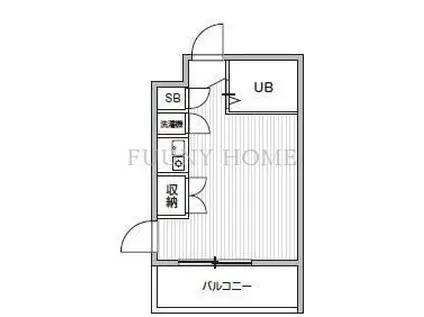 TS GARDEN都立大学II(ワンルーム/2階)の間取り写真