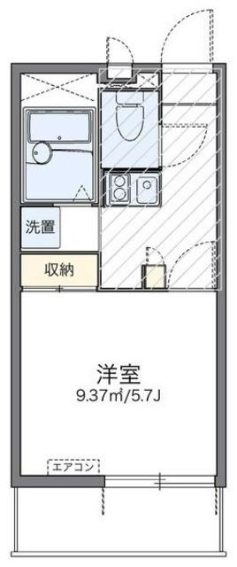レオパレスラポールI(1K/3階)の間取り写真