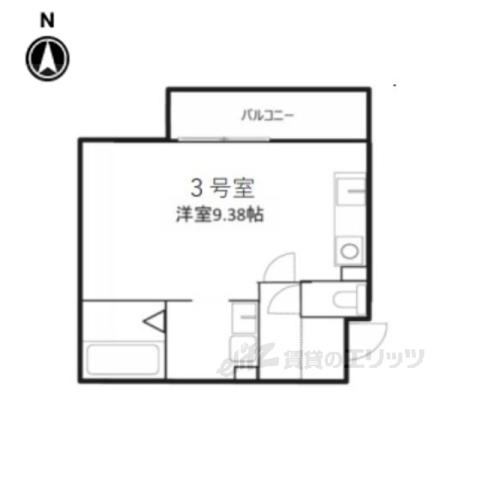 PREMIERE5(ワンルーム/2階)の間取り写真