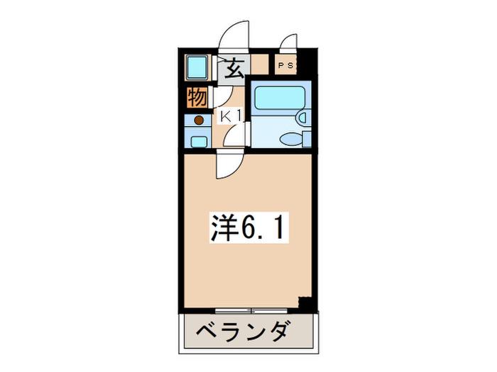 ドミトリーゴコー(1K/3階)の間取り写真