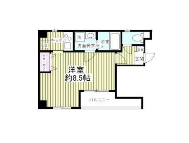 BONHEUR新小岩(ワンルーム/4階)の間取り写真