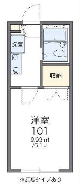 レオパレスビレッジ光が丘参番館(1K/2階)の間取り写真