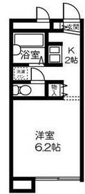 プレゾン(1K/2階)の間取り写真