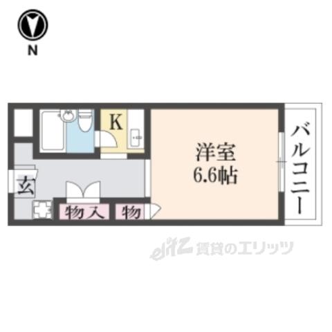 和州ロイヤルビル(1K/2階)の間取り写真