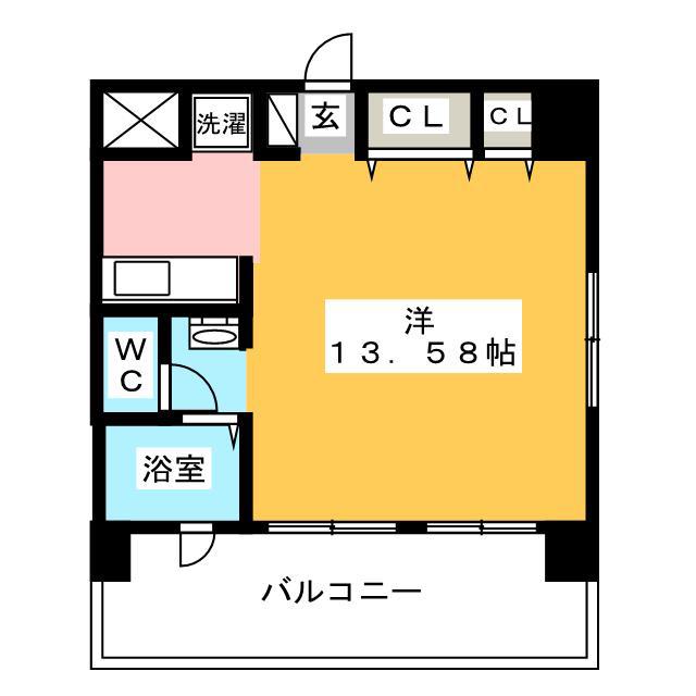 レフィナードマンション(1K/2階)の間取り写真