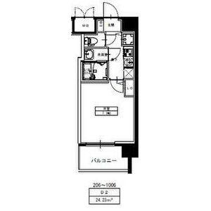 S-RESIDENCE新大阪RIDENTE(1K/8階)の間取り写真