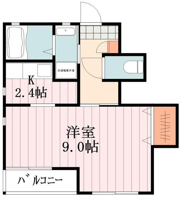 ボナール(1K/1階)の間取り写真