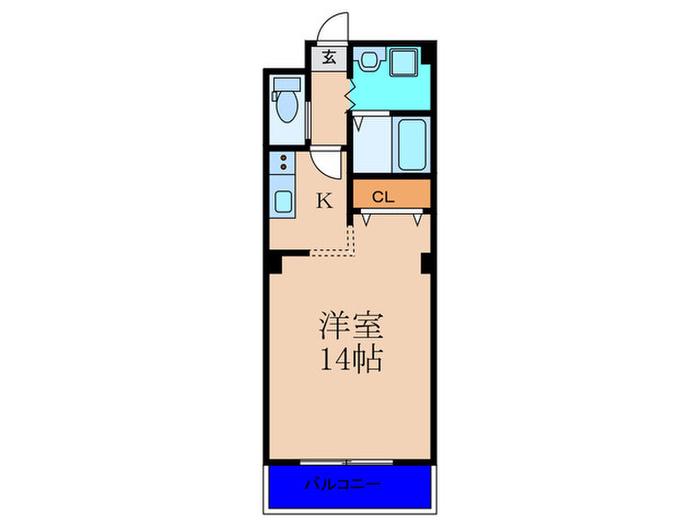エスペランサ出来島(1K/3階)の間取り写真
