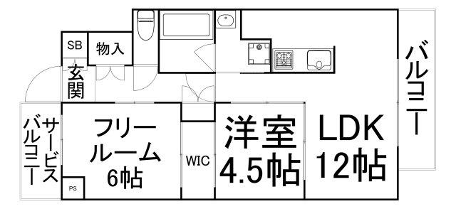 本町橋倶楽部(2LDK/5階)の間取り写真