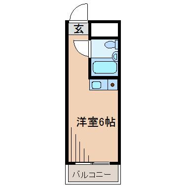 リバー綱島(ワンルーム/4階)の間取り写真