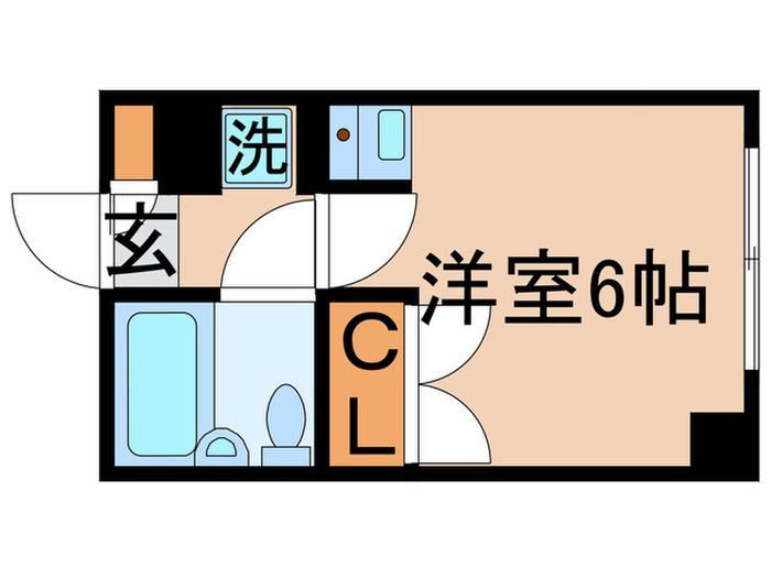 スクエア金町(ワンルーム/3階)の間取り写真