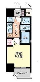 LIVECASA本町(1K/4階)の間取り写真