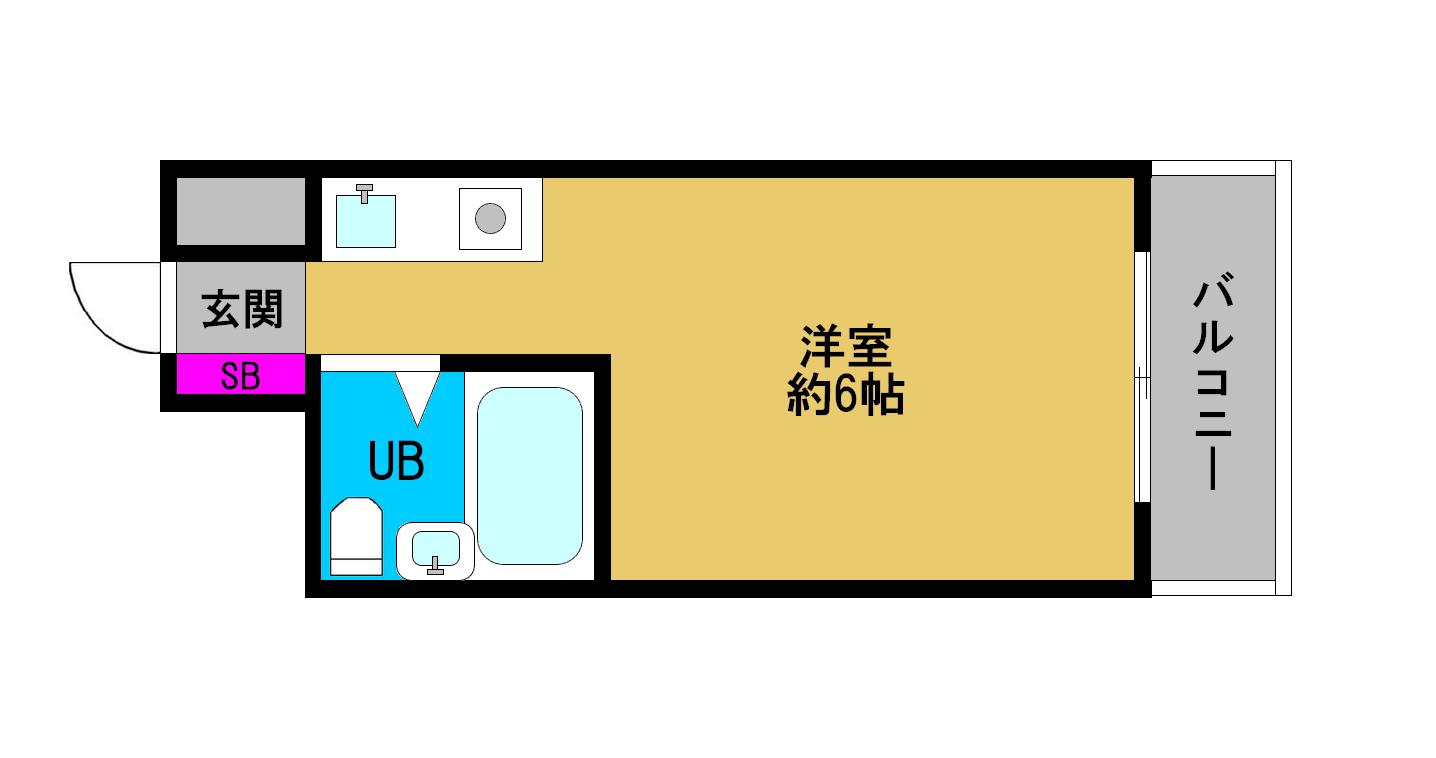 セント高津(ワンルーム/8階)の間取り写真