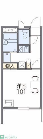 レオパレスグリーンヒルズ(1K/2階)の間取り写真