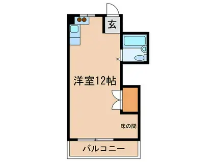 第2セツダビル(ワンルーム/3階)の間取り写真