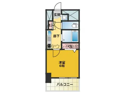 プレサンスNAGOYA桜通ビッグビート(1K/5階)の間取り写真