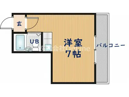 大宝小阪CTハウス(ワンルーム/5階)の間取り写真