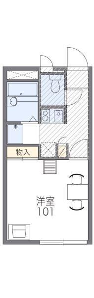 レオパレスセレーヌ(1K/2階)の間取り写真