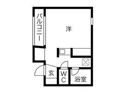 コスモリード高円寺サウス(ワンルーム/2階)の間取り写真