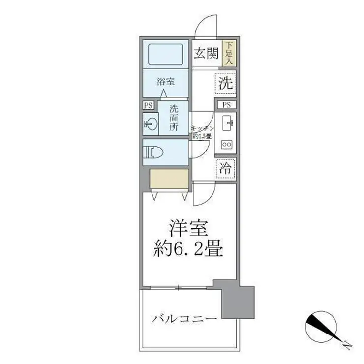 フェルモ横浜桜木町 3階階 間取り