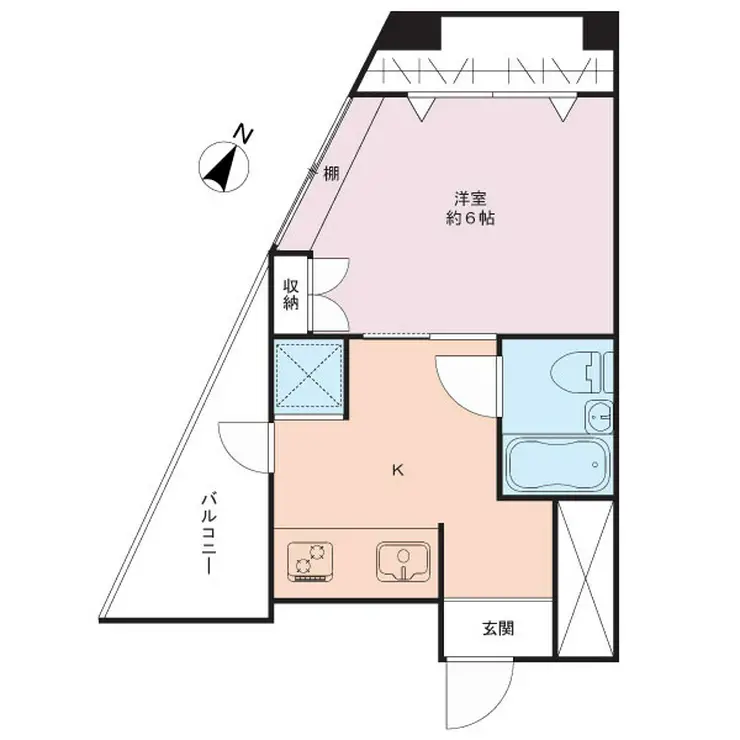 クレール芝 6階階 間取り