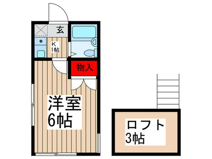 宝栄ハイツ和光 1階階 間取り