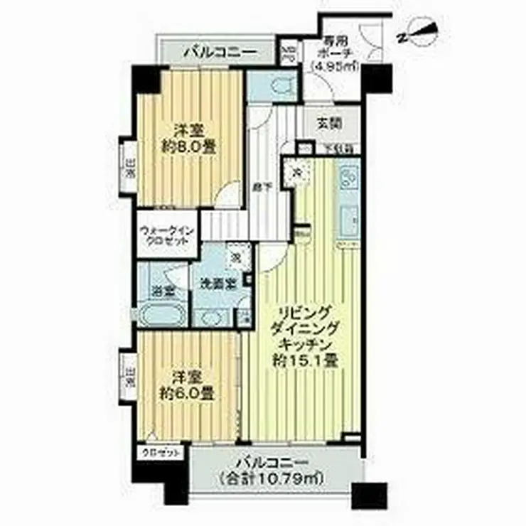 ライオンズスクエア小石川後楽園 4階階 間取り