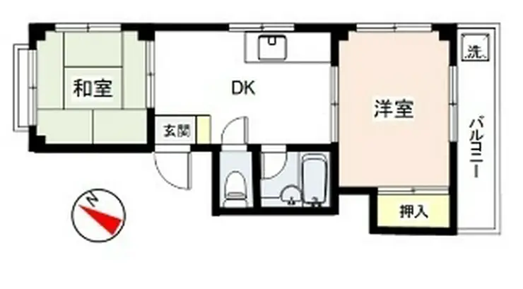 メゾン船橋法典 1階階 間取り