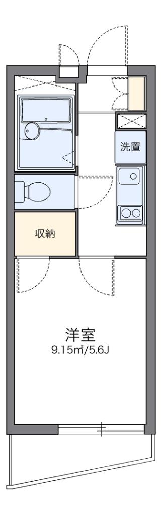 レオパレス久保吉(1K/2階)の間取り写真