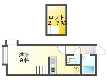 SONIAIV(1K/2階)の間取り写真