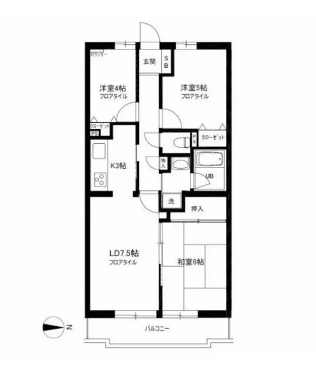 グレース桜新町 2階階 間取り