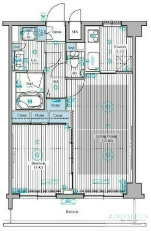 ガーラ・ステーション新宿御苑前 15階階 間取り