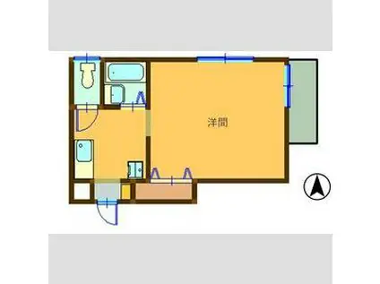 IS COURT(1K/5階)の間取り写真