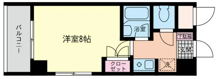 クレール読売ランド前 6階階 間取り