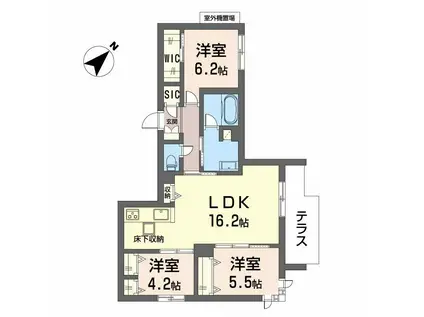 グランメゾン高師浜(3LDK/1階)の間取り写真