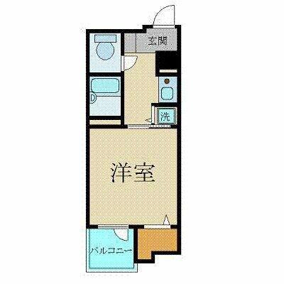 プレール神田佐久間町(1K/5階)の間取り写真