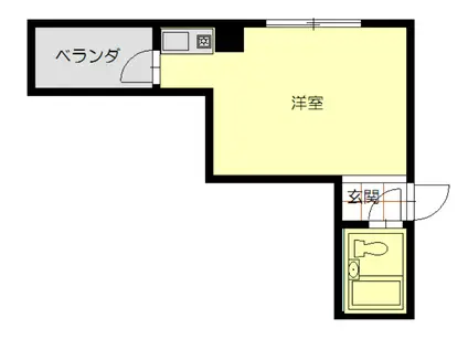 エクセルアビタシオン(ワンルーム/4階)の間取り写真