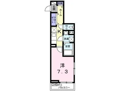 サンプラザ金剛(1K/1階)の間取り写真